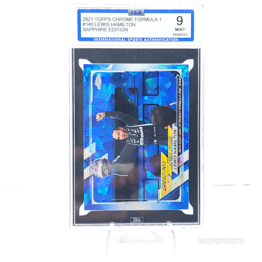 2021 Topps Chrome F1 #140 Lewis Hamilton Sapphire Edition ISA 9
