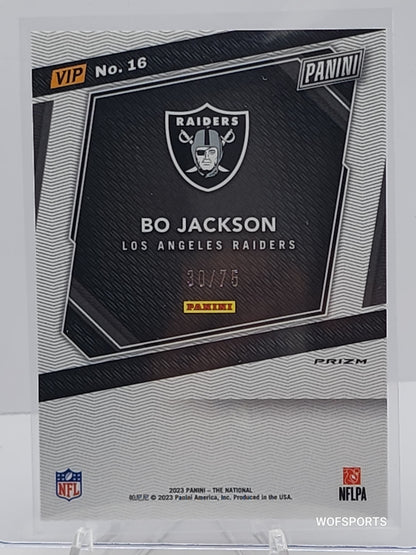2023 Panini VIP Pink Cracked Ice 30/75 Bo Jackson #16 Raiders
