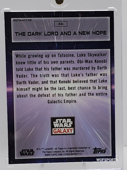 2022 Topps Chrome Star Wars Galaxy #46 The Dark Lord and a New Hope