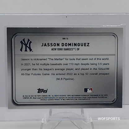 2022 Topps Bowman Platinum Purple Minted In Merit 67/250 Jasson Dominguez #MM-16 Yankees