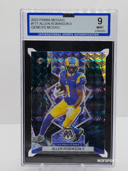 2022 Panini Mosaic Genesis Mosaic #111 Allen Robinson II ISA 9 Mint