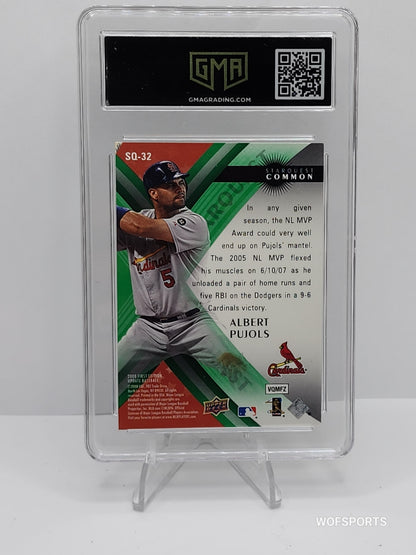 2008 Upper Deck Starquest Green Albert Pujols #32 St. Louis Cardinals GMA 9 Mint