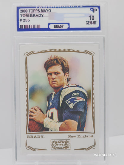 2009 Topps Mayo #255 Tom Brady New England Patriots Parish 10 Gem Mint