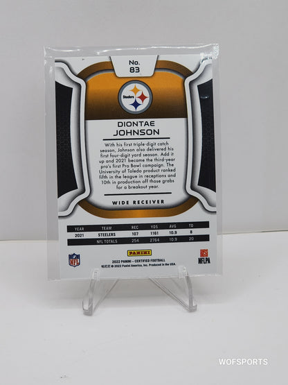 2022 Panini Certified Diontae Johnson #83 Mirror Bronze /275 Steelers