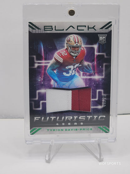 2022 Panini Black Futuristic Tyrion Davis Price #FUT-TDP San Francisco 49ers