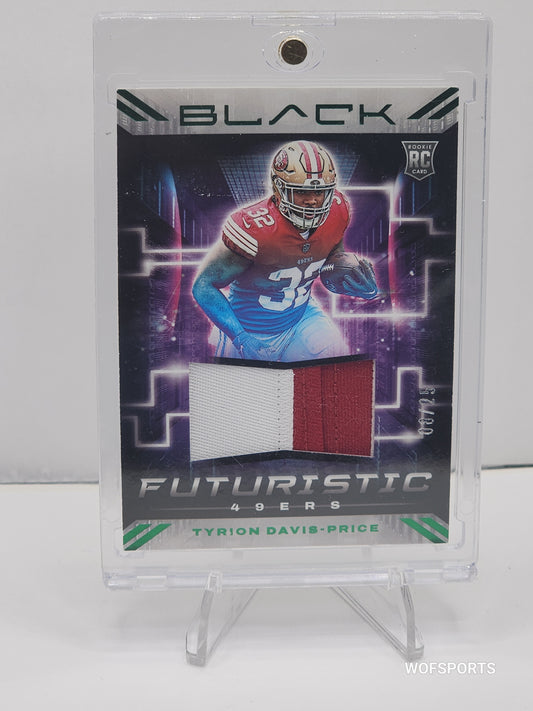 2022 Panini Black Futuristic Tyrion Davis Price #FUT-TDP San Francisco 49ers