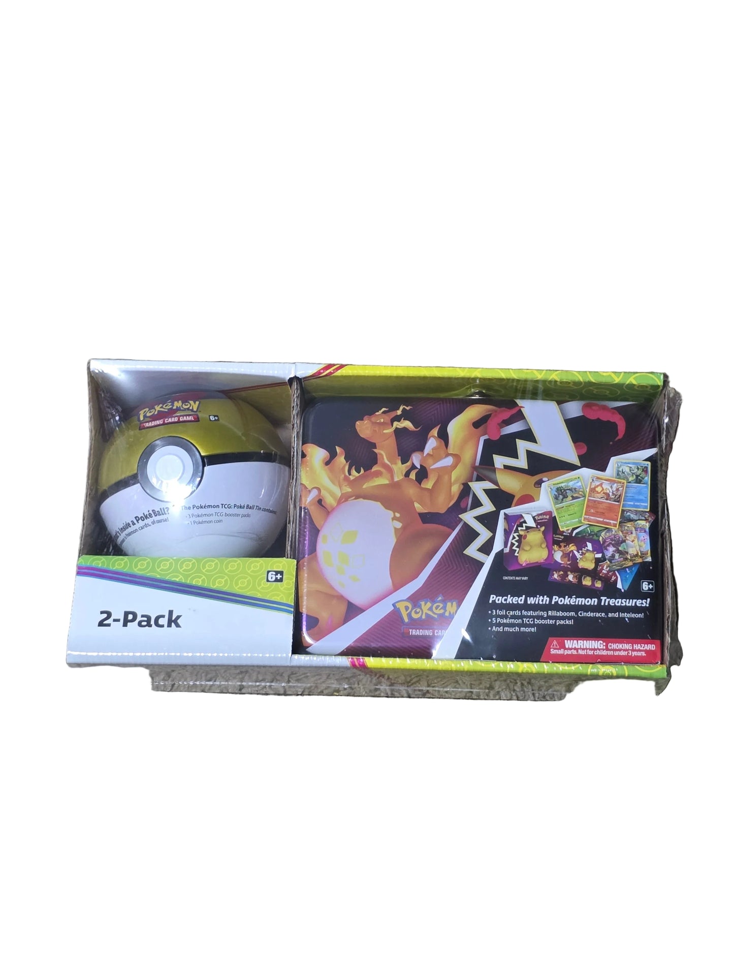 Pokémon TCG Tin Ball & Pokémon Treasures Box - Assorted