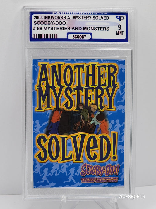 2003 Inkworks Scooby-Doo Mysteries & Monsters #68 - The Scooby-Doo gang call themselves Mystery I Parish Mint 9