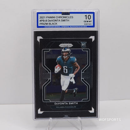 2021 Panini Chronicles Prizm Black Devonta Smith #PB-8 Philadelphia Eagles