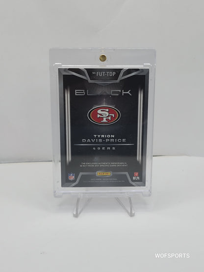 2022 Panini Black Futuristic Tyrion Davis Price #FUT-TDP San Francisco 49ers