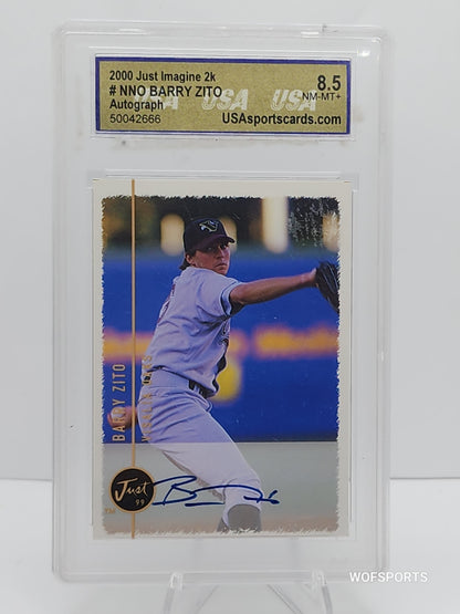 2000 Just Imagine 2k Barry Zito Auto Rookie #NNO 8.5 NM-MT