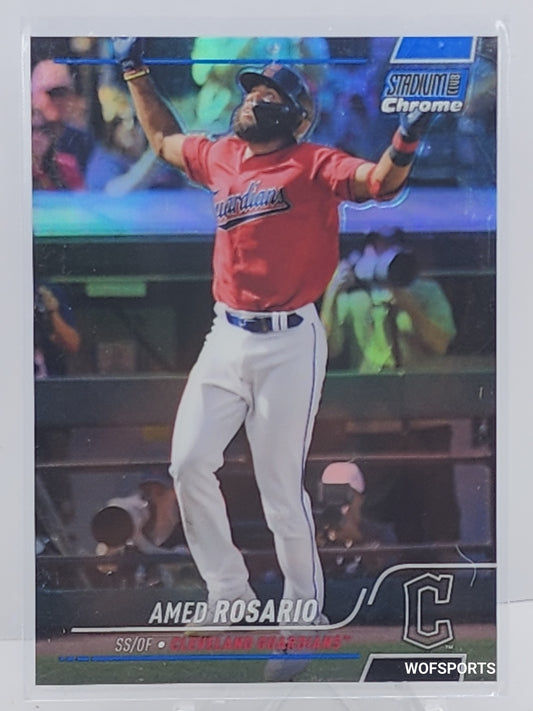2022 Stadium Club Chrome #243 Amed Rosario Blue Refractor #/199