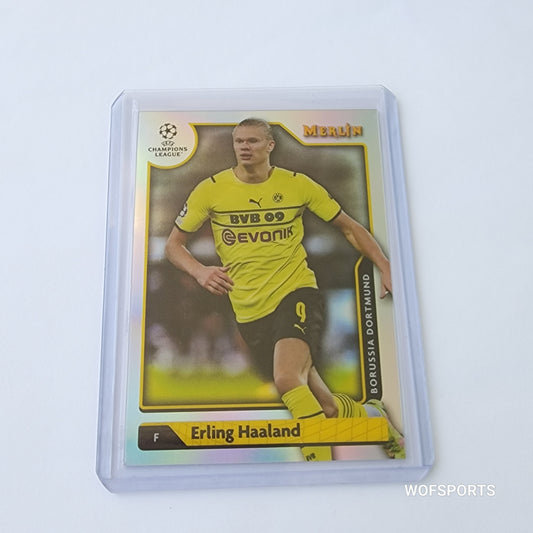 2022 Topps Merlin UEFA Champions Leagues Erling Haaland #150 Borussia Dortmund