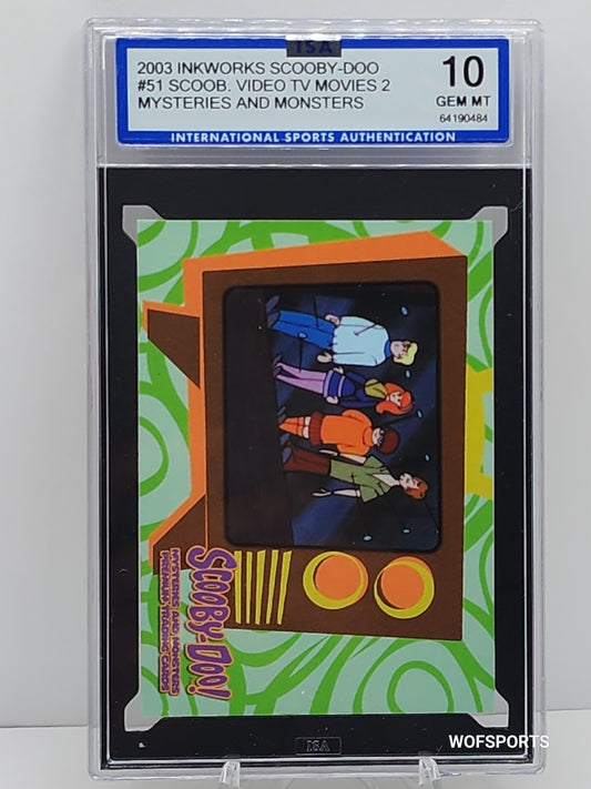 2003 Inkworks Scooby-Doo Mysteries & Monsters #51 - Scooby-Doo Video TV Movies 2 ISA Gem Mint 10