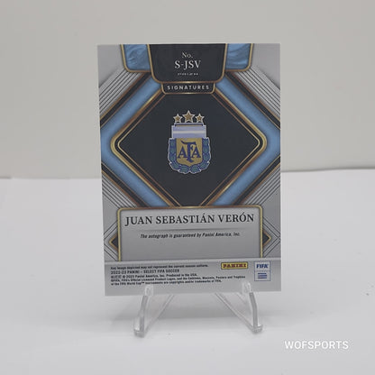 2022-23 Panini Select Blue Prizm Auto Juan Sebastian Veron #S-JSV
