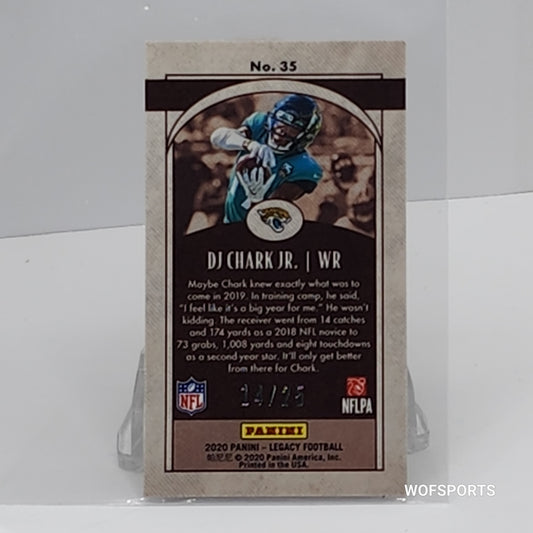 2020 Panini Legacy Premium Edition Mini Gold 14/25 DJ Chark Jr #35 Jacksonville Jaguars