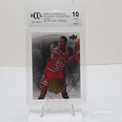 2009 Upper Deck Michael Jordan MJ Legacy Collection Gold #22 BCCG 10 GEM Mint