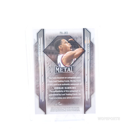 2021-22 LEAF METAL AUTO CRYSTAL BLACK JORDAN HAWKINS #PA-JH3