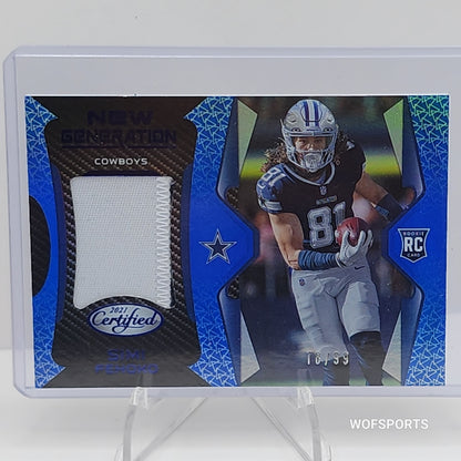 2021 Certified New Generation Jerseys Mirror Blue /99 Simi Fehoko Rookie RC