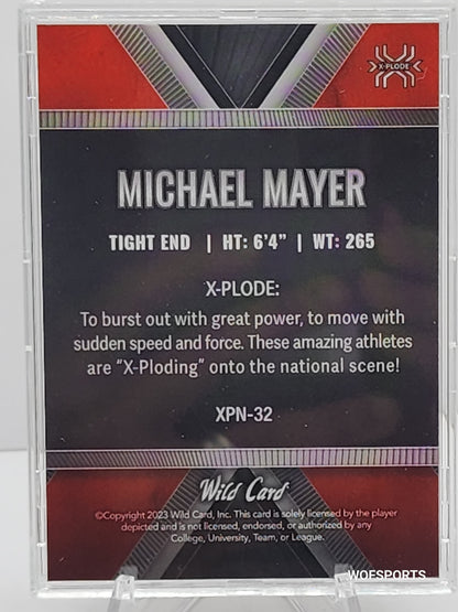 2023 Wild Card National Exclusive XPlode 3/6 Michael Mayer  #XPN-32 Chicago National