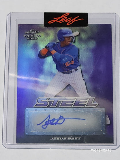 2022 Leaf Trinity Steel Jesus Baez Autographed 4/7