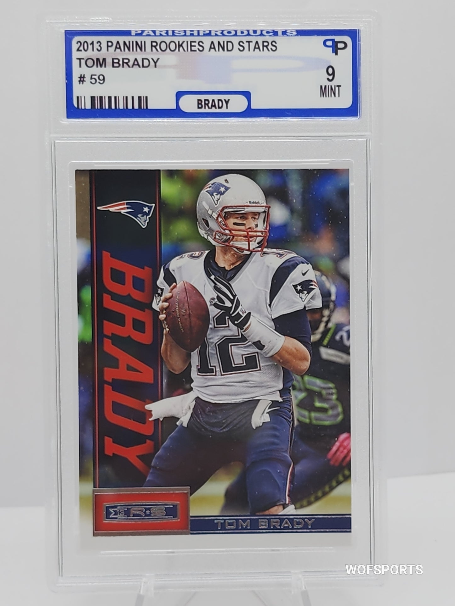 2013 Panini Rookies and Stars #59 Tom Brady New England Patriots Parish 9 Mint