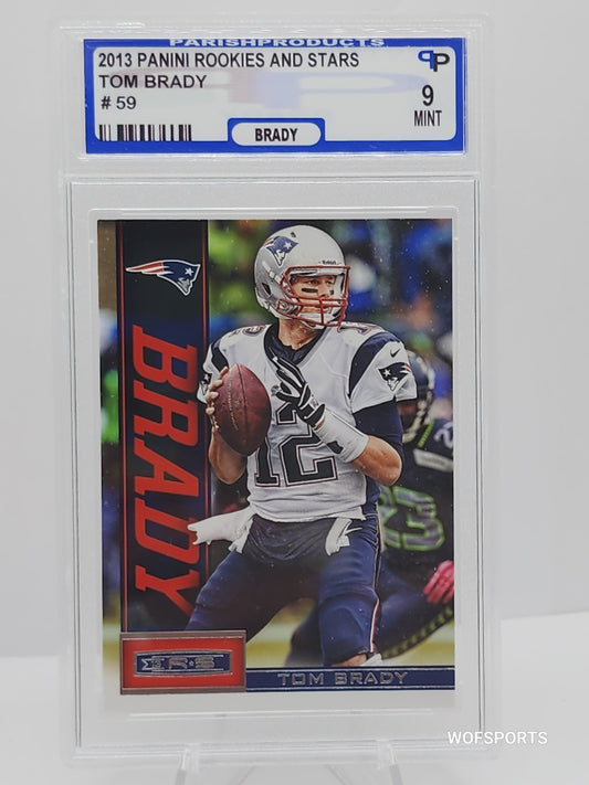 2013 Panini Rookies and Stars #59 Tom Brady New England Patriots Parish 9 Mint