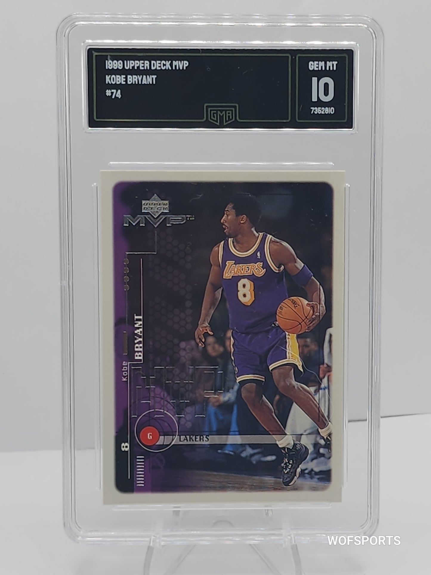 1999 Upper Deck MVP Kobe Bryant #74 Los Angeles Lakers