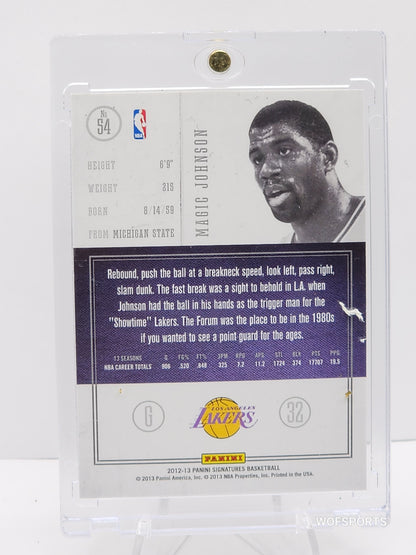 2012-13 Panini Signatures #S4 Magic Johnson /25  Los Angeles Lakers