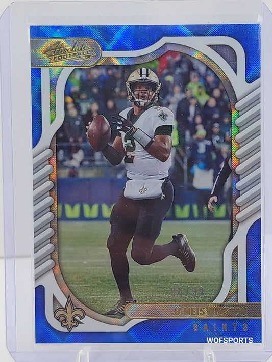 2022 Panini Absolute 53 Jameis Winston Blue Spectrum 8/99 Orleans