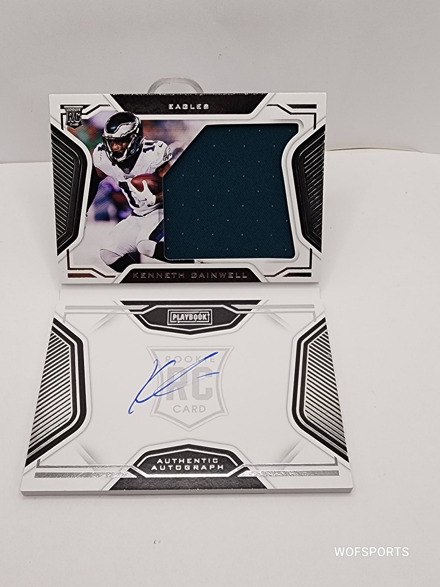 2021 Panini Playbook /299 Kenneth Gainwell #217 RPA Rookie Patch Auto RC