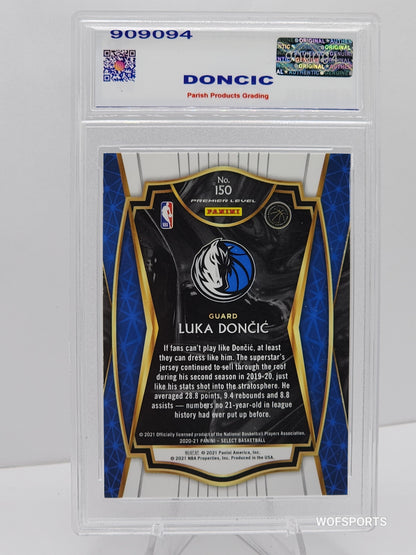 2020 Panini Select  Luka Doncic Blue #150 Parish 9 MINT Dallas Mavericks