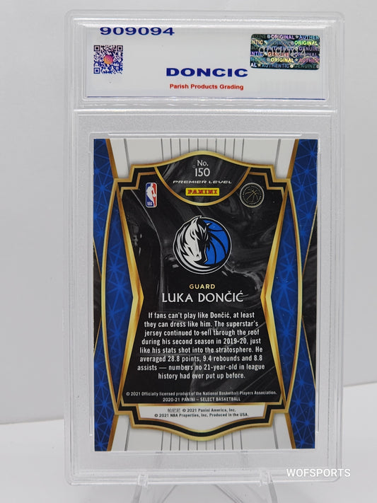 2020 Panini Select  Luka Doncic Blue #150 Parish 9 MINT Dallas Mavericks