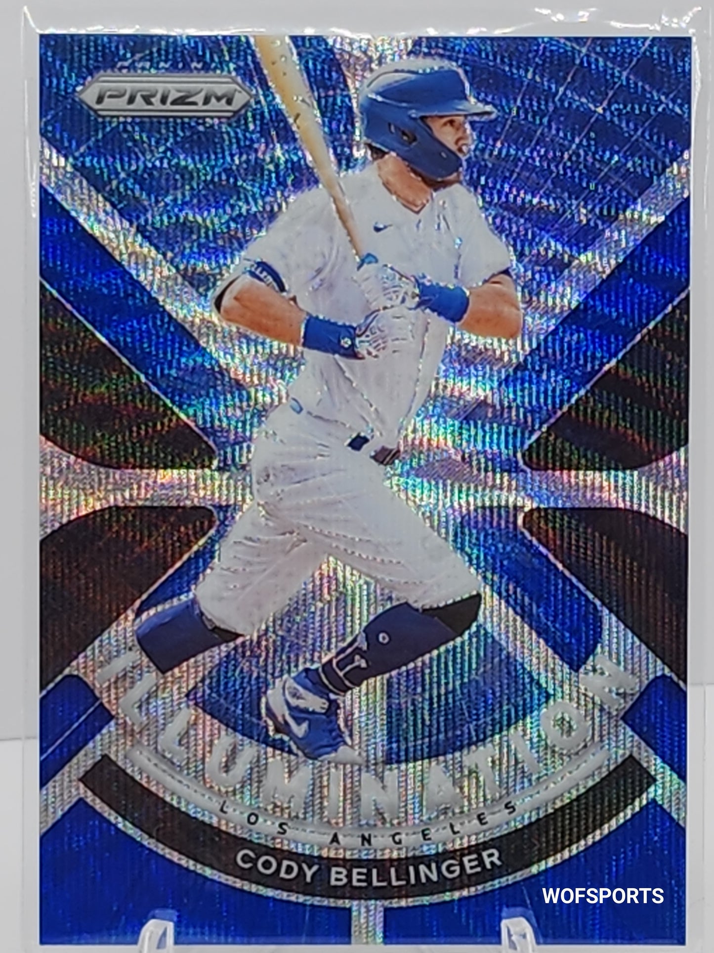 2021 Panini Prizm Illumination Blue Wave Prizm 26/60 Cody Bellinger #IL-13