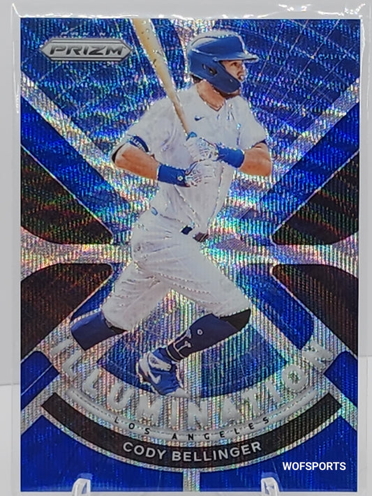 2021 Panini Prizm Illumination Blue Wave Prizm 26/60 Cody Bellinger #IL-13