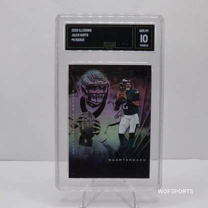 2020 Panini Illusions Rookie Jalen Hurts RC #11 Philadelphia Eagles GMA 10 Gem Mint