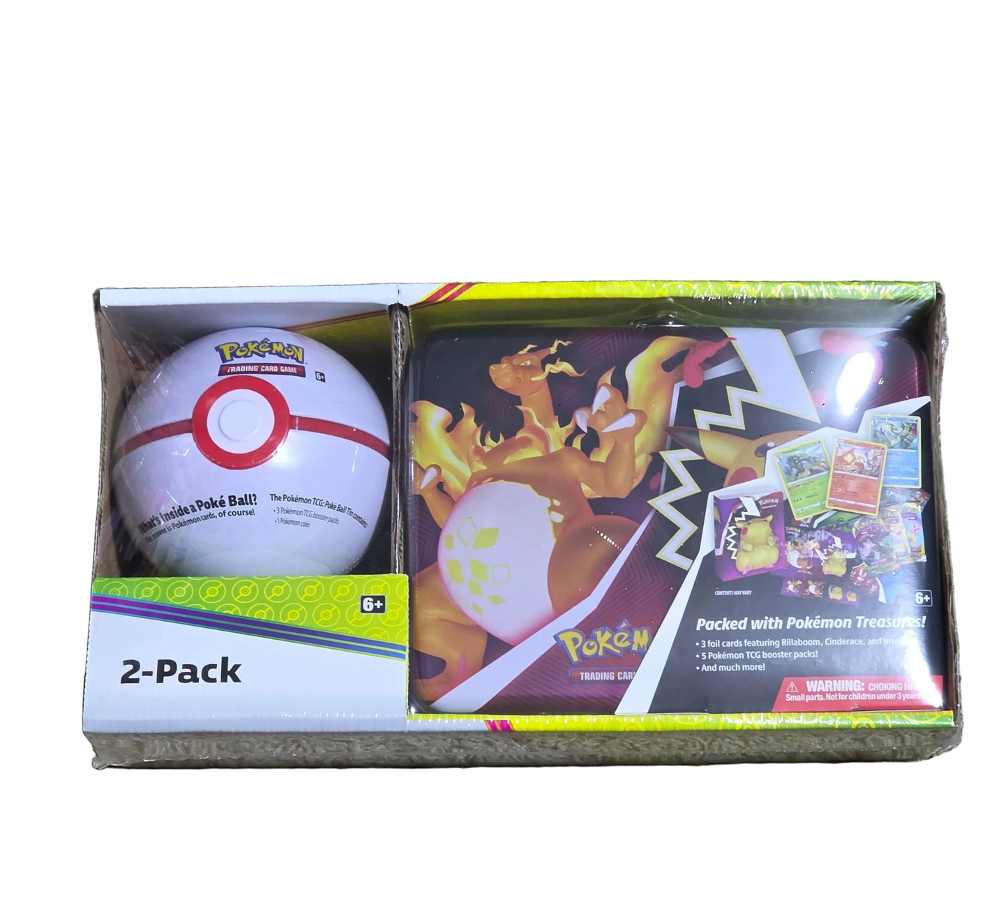 Pokémon TCG Tin Ball & Pokémon Treasures Box - Assorted