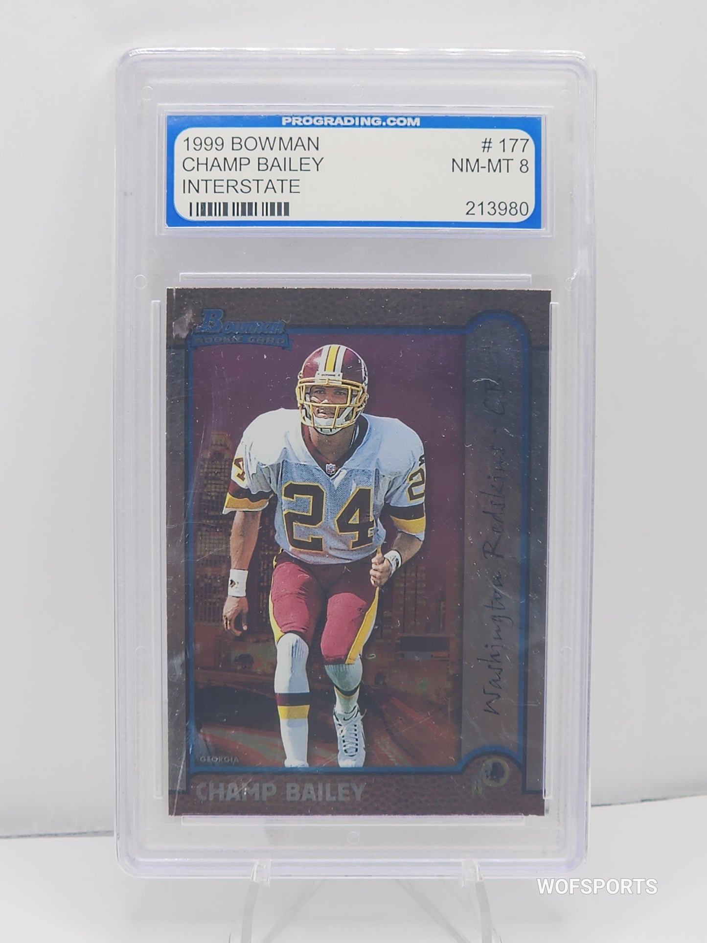 1999 Bowman Rookie Interstate Champ Bailey #177 PGS 8 NM-MT