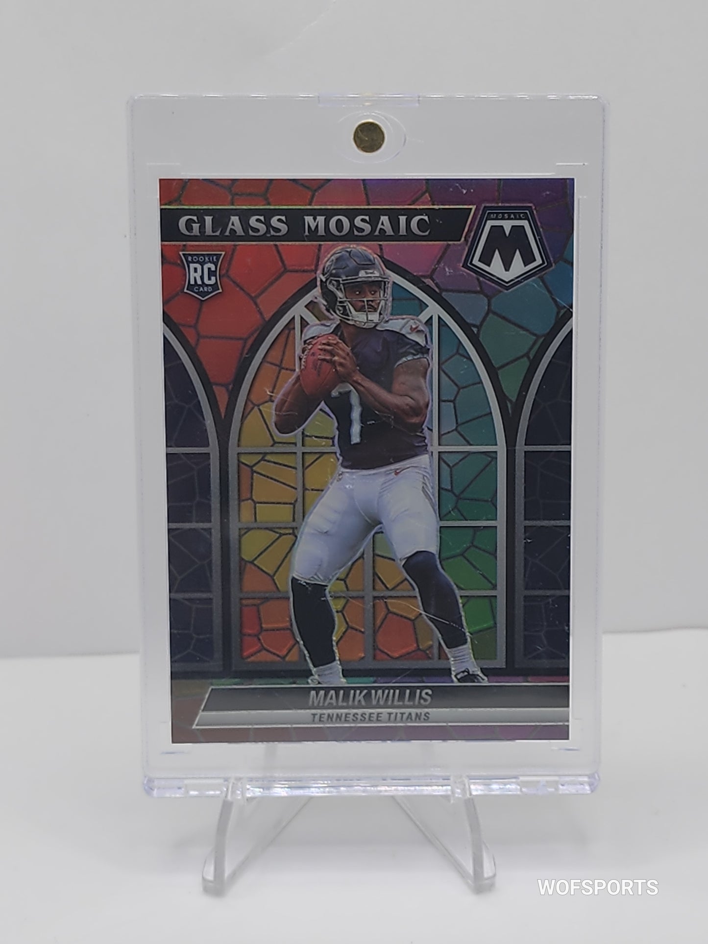 2022 Panini Mosaic Glass Mosaic Rookie Malik Willis RC #GM-23 Tennessee Titans