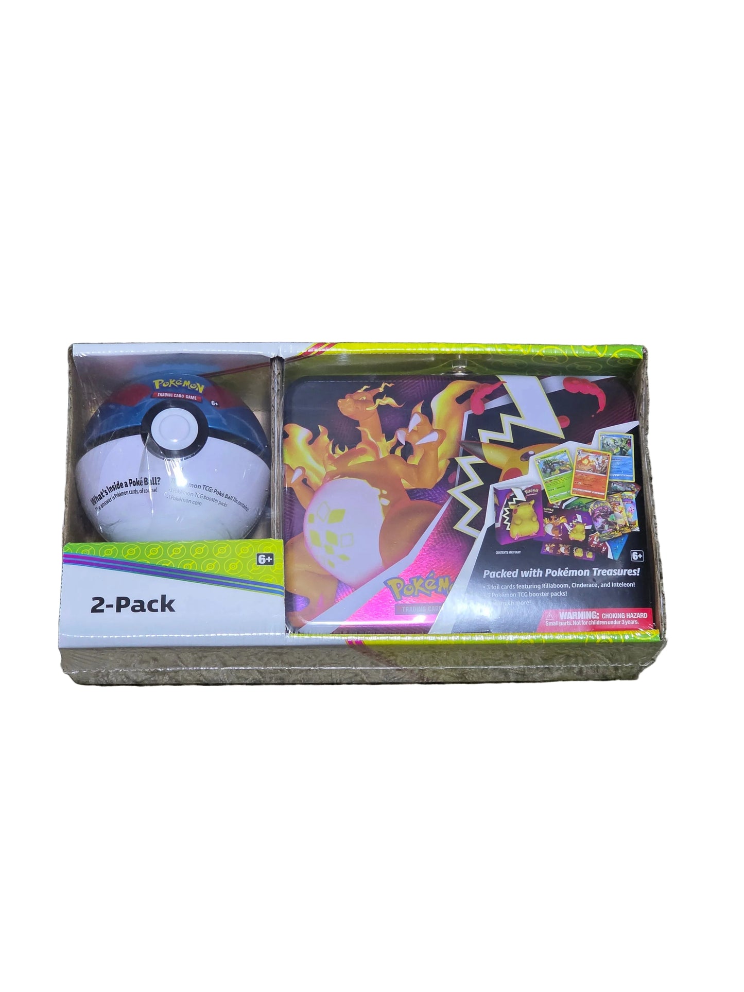 Pokémon TCG Tin Ball & Pokémon Treasures Box - Assorted