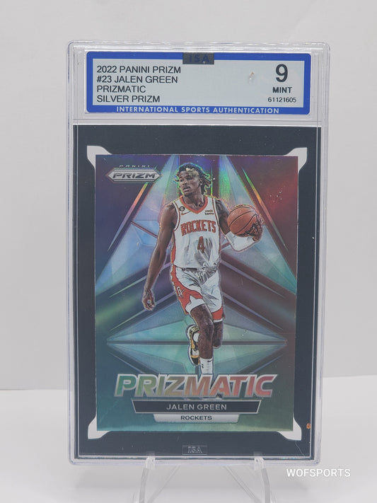 2022-23 Panini Prizm  Prizmatic Silver Jalen Green #23 Houston Rockets
