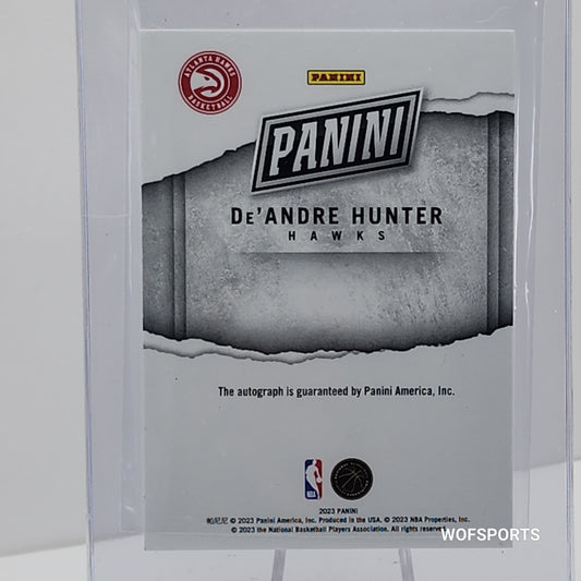 2023 Panini De'Andre Hunter on Patch Auto 3/16 Atlanta Hawks