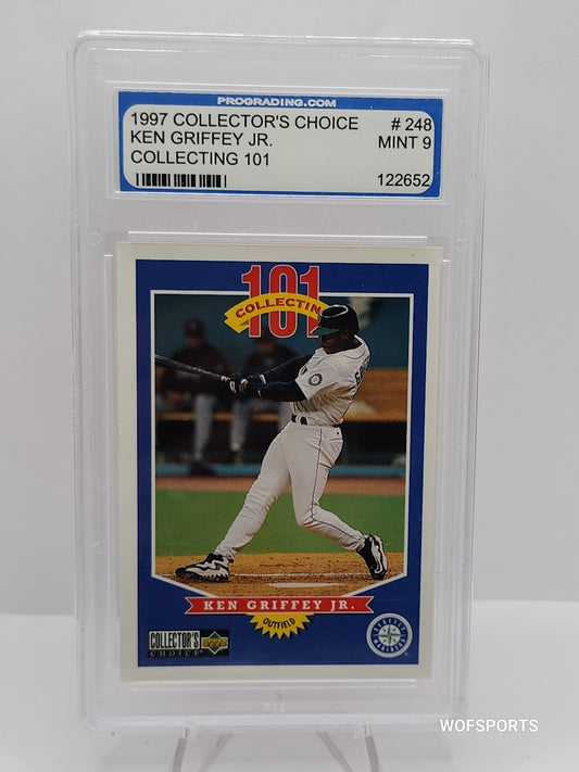 1997 Collector's Choice Ken Griffey Jr. Collecting 101 #248 Seattle Mariners PGS 9 Mint