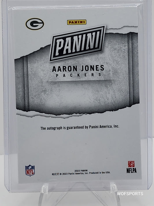 2023 Panini The National Patch Signature Aaron Jones 7/25 Green Bay Packers