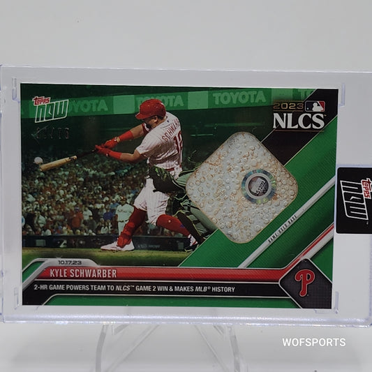 2023 Topps Now #1012B Kyle Schwarber Game-used Base Relic 19/75