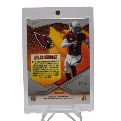 2022 Phoenix Kyler Murray 3/10 Black Prizm Flamethrowers - Cardinals #ft-14
