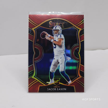 2020 Panini Select Red Prizm Jacob Eason RC id#/149 #48 Colts