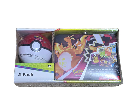 Pokémon TCG Tin Ball & Pokémon Treasures Box - Assorted