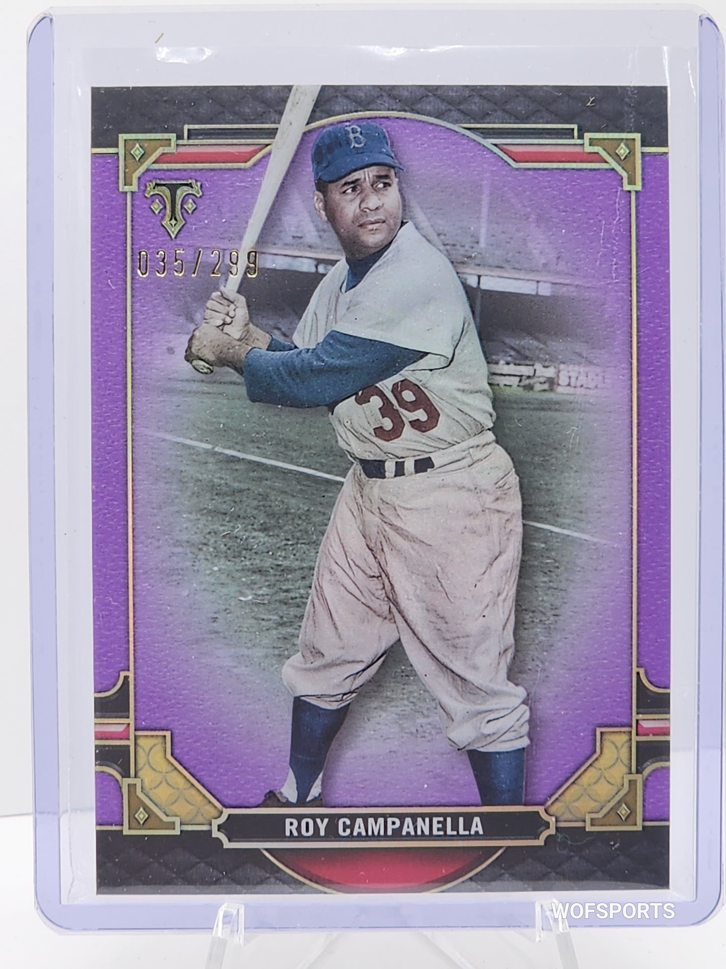 2022 Topps Triple Threads #23 Roy Campanella Purple 35/299