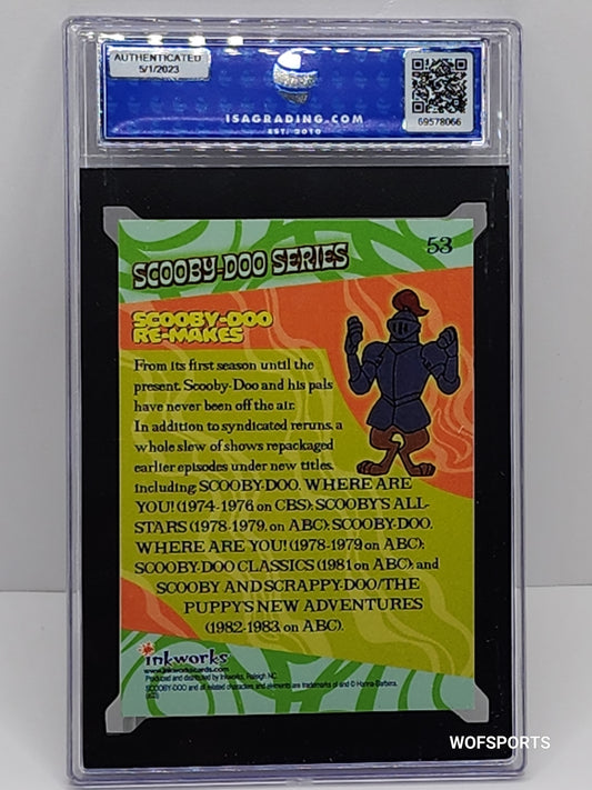 2003 Inkworks Scooby-Doo Mysteries & Monsters #53 - Scooby-Doo Re-Makes ISA Gem Mint 10
